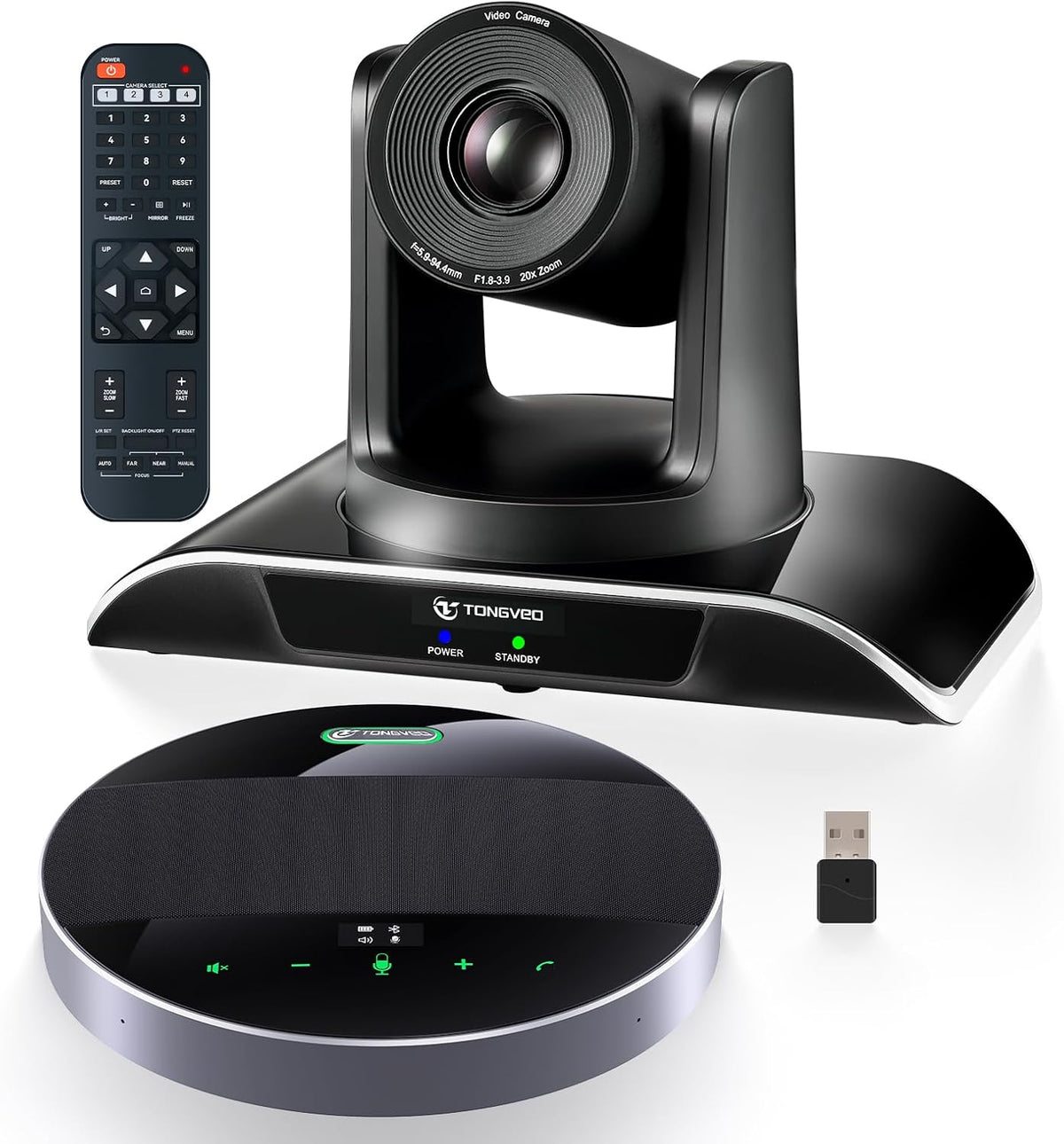 20x Zoom Conference Room Camera System TONGVEO All-in-1 Video and Audio