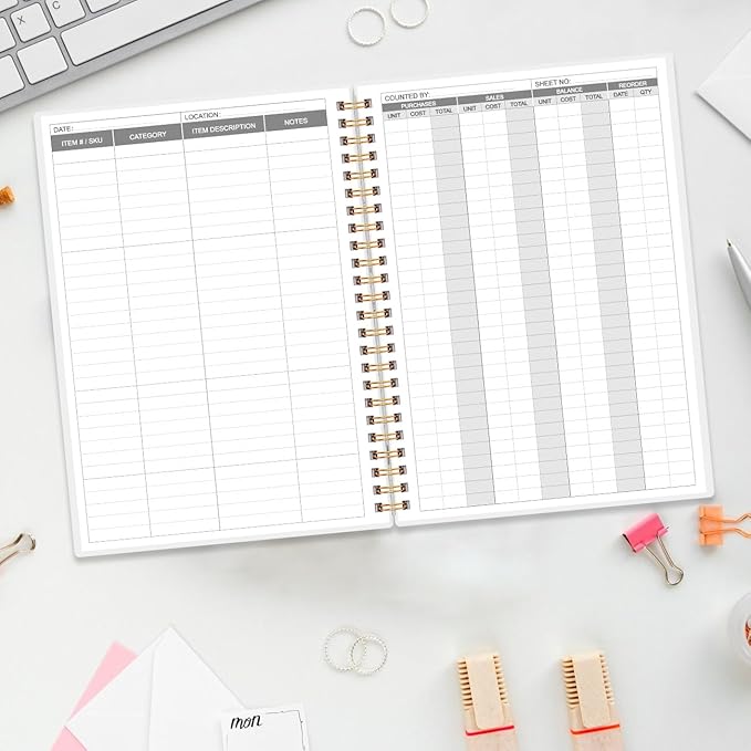 Inventory & Sales Log Book for Small Business – Inventory Ledger Book, - Image 6