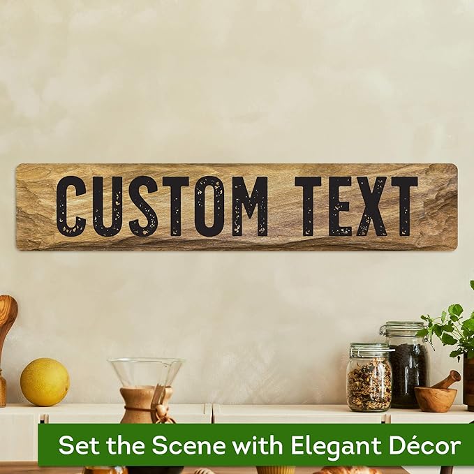 Custom Sign, Custom Street Sign, 11 Font Colors, 13 Font Styles, 4 Hole Options - Image 4