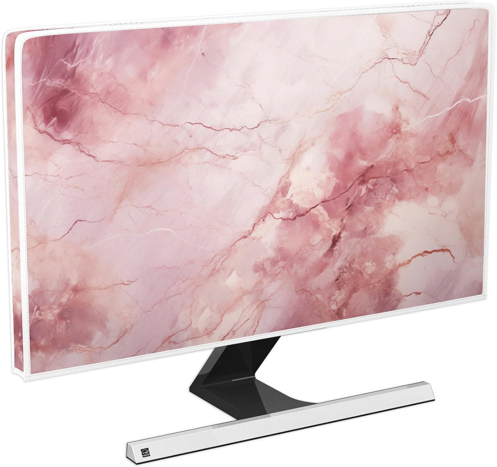 Baocicco Fashion Pink Marble Waterproof Television Cover 58, 60 Inch Full Body