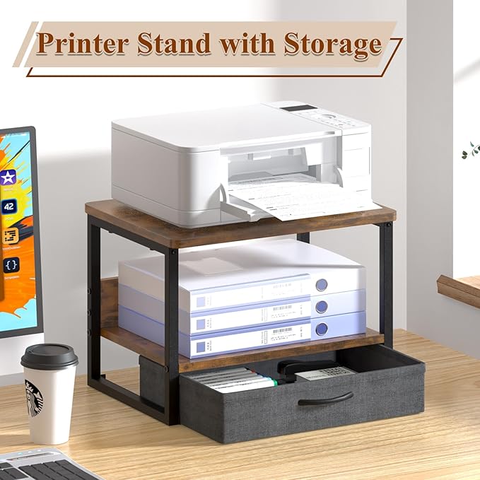 MARTY Printer Stand with Storage Drawer - Image 2