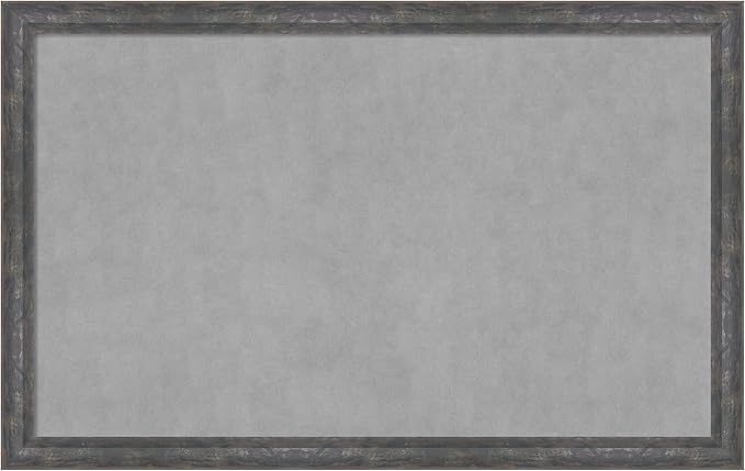 Amanti Art Grey Framed Magnetic Board 27x43 Large Vision Board by AmantiArt