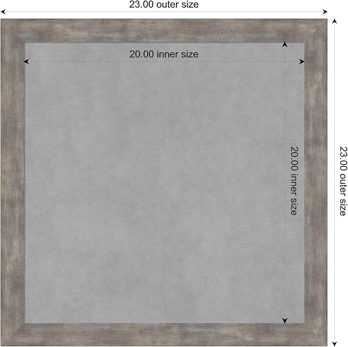 Amanti Art Silver Framed Magnetic Board 23x23 Medium Vision Board - Image 4
