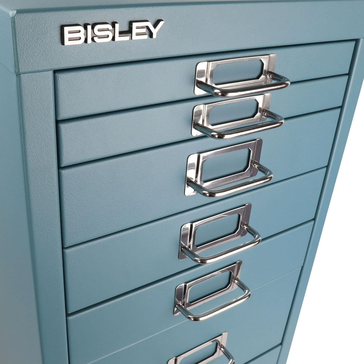 Bisley 8-Drawer Steel MultiDrawer Cabinet - Doulton Blue