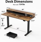 Agilestic 48 Inch Electric Standing Desk - Image 3