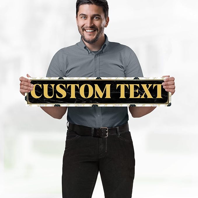 Custom Sign, Custom Street Sign, 11 Font Colors, 13 Font Styles, 4 Hole Options - Image 2