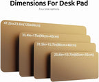YSAGi Leather Desk Protector, Office Mat, Large Mouse Mat, Non-Slip PU Leather - Image 8