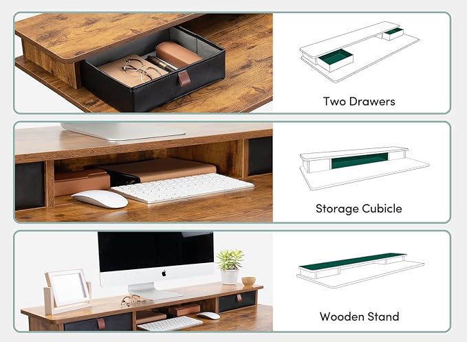 FEZIBO 48 x 24 Inch Height Adjustable Electric Standing Desk - Image 5