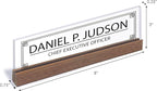 ARTBLOX | Office Personalized Name Plate Men Board Design On Clear Acrylic Glass - Image 3