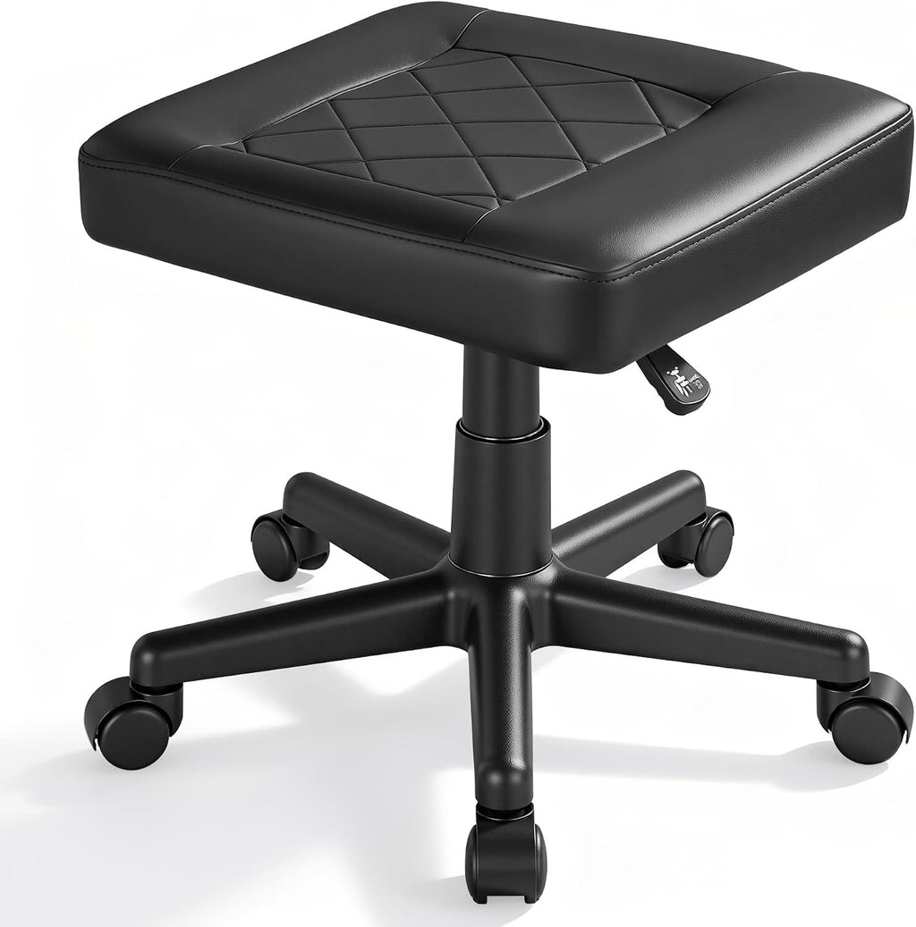 VECELO Under Desk Footrest, PU Ergonomic Foot Rest