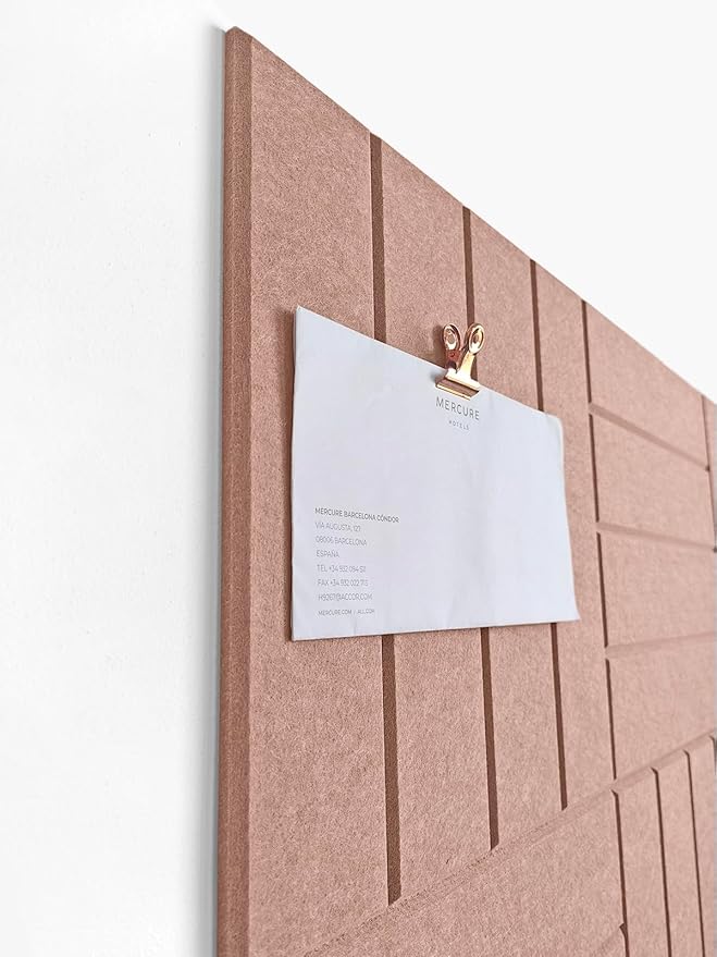 DECORITA Felt Bulletin Board Tiles | Modern Cork Board Alternative | Large Cork - Image 2