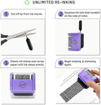 Miseyo Wide Identity Theft Protection Roller Stamp Set - Image 3