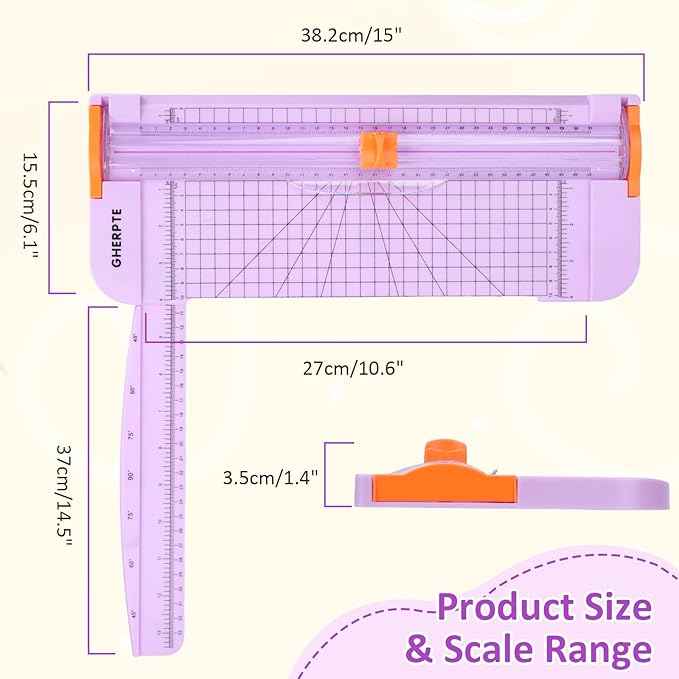 2 Set A4 Paper Cutter 12 Inch Titanium Paper Trimmer Scrapbooking Tool - Image 4
