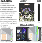 KLLVE Clipboard with Storage for Men Women, Leather Padfolio Portfolio with - Image 2