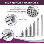 30pcs Stainless Steel Scrapbook Extension Posts | Album Accessories, Binding Extending Post-bound, Refillable Photo Album, Screws Craft DIY Refill Pages