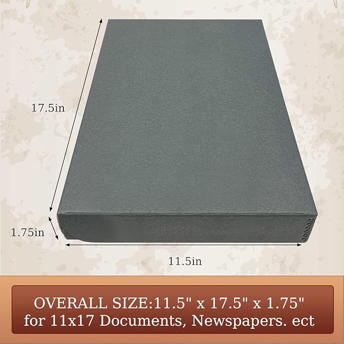 Golden State Art, Archival Folio Storage Box 11x17, Clamshell Design - Image 2