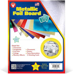 Hygloss Metallic Cardstock Sheets – 25 Shiny Silver Sheets, 8.5” x 11” - Image 2