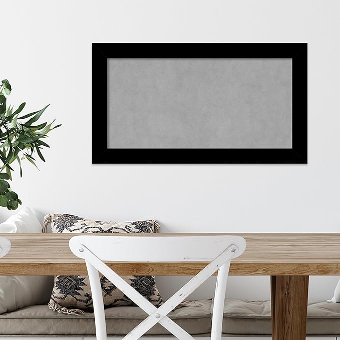 Amanti Art Black Framed Magnetic Board 15x27 Small Vision Board - Image 5