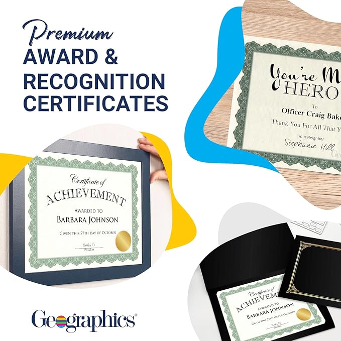 Geographics® 30% Recycled Blank Parchment Certificates, 8 1/2" x 11", Optima - Image 3