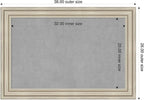 Amanti Art Silver Framed Magnetic Board 26x38 Large Vision Board - Image 2