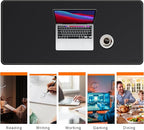 Mydours Large Desk Mat 51.2" x 23.6", PU Leather Surface - Image 6