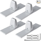 4 Packs Sneeze Guard Clamp Bracket, Sneeze Guard Shield Base by First-zgel