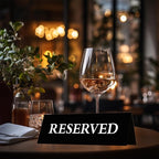 6 Pieces Plastic Reserved Table Sign - Image 6