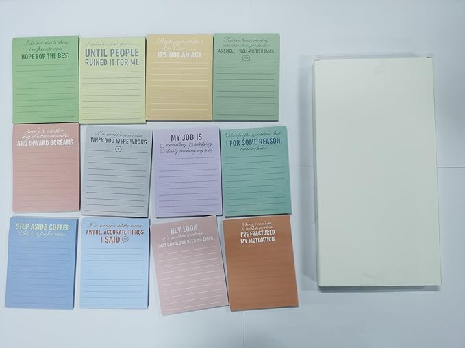 Funny Notepads with Sayings Sticky Funny Office Supplies to Do List Sarcastic - Image 8