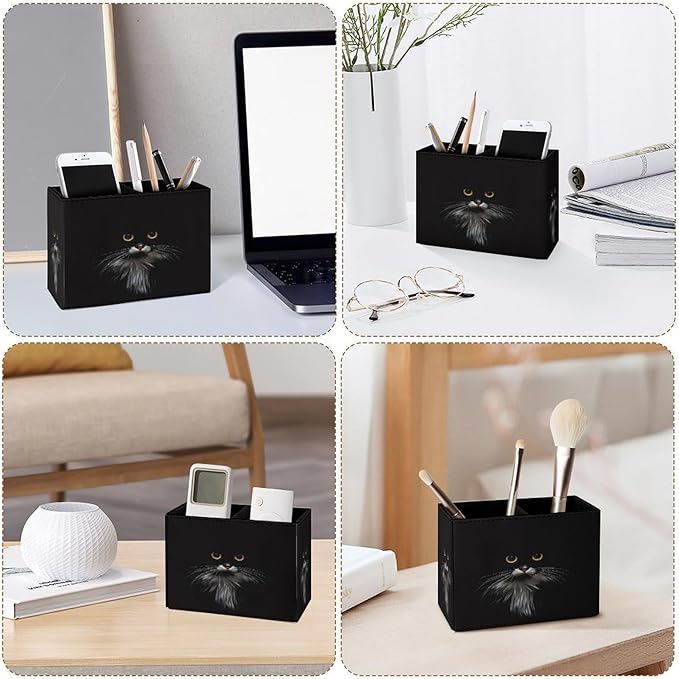Famame 3D Cute Black Cat Pencil Holder - Image 4