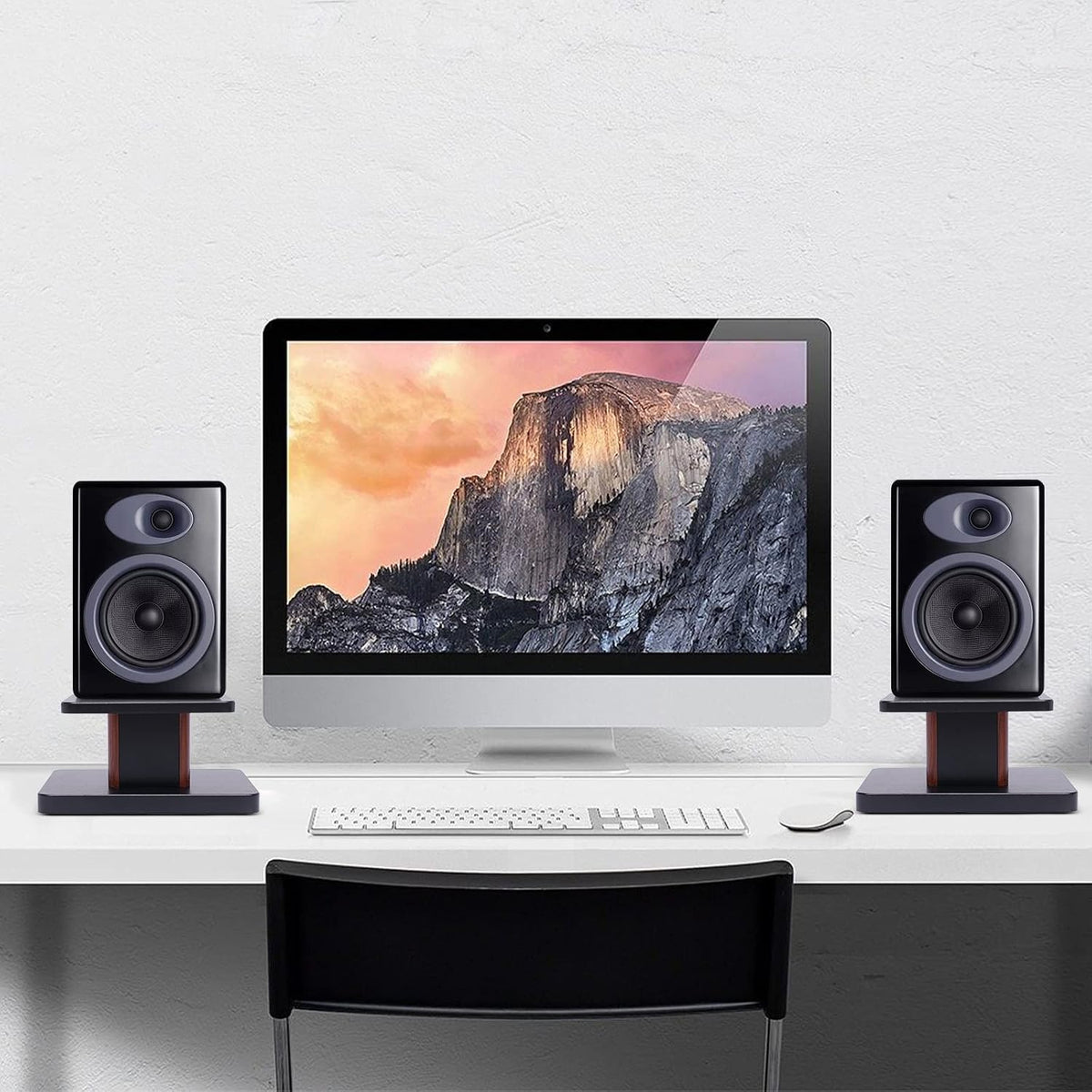 Universal Speaker Stand Pair, H6in Desktop Bookshelf Speaker Stands Holder fo...