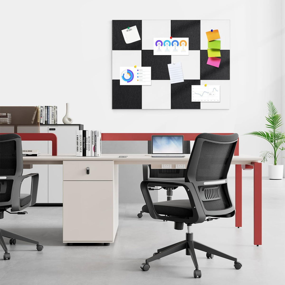 Large Cork Board for Walls 48"x36" |Cork Board Alternative| 12 Pack...