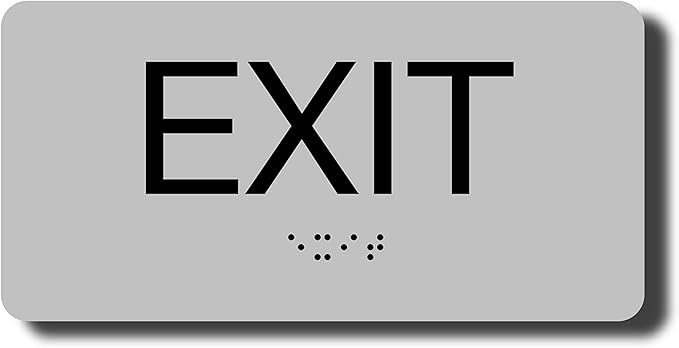 ADA Compliant Sign with Braille - Image 2