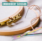 Cross Edge Spring Scissors 5 Inch straight Stainless Steel Precision Eyebrow & - Image 8