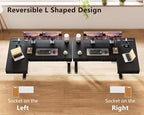 OffiGo L Shaped Electric Standing Desk - Image 6