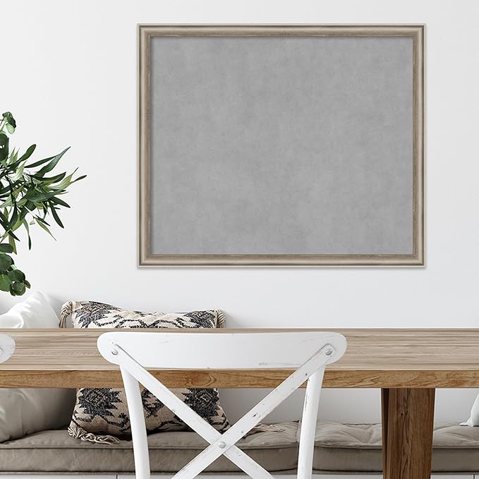 Amanti Art Silver Framed Magnetic Board 22x26 Medium Vision Board - Image 5