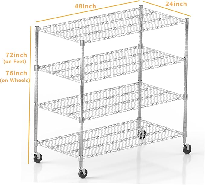 Himimi 4 Tier Wire Shelving - Image 3