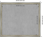 Amanti Art Silver Framed Magnetic Board 22x26 Medium Vision Board - Image 4