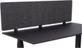 Stand Up Desk Store ReFocus Raw Clamp-On Acoustic Desk Divider Mounted Privacy