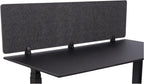 Stand Up Desk Store ReFocus Raw Clamp-On Acoustic Desk Divider Mounted Privacy