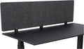 Stand Up Desk Store ReFocus Raw Clamp-On Acoustic Desk Divider Mounted Privacy by SStandUpDeskStore