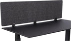 Stand Up Desk Store ReFocus Raw Clamp-On Acoustic Desk Divider Mounted Privacy by SStandUpDeskStore