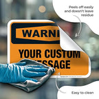 Custom Warning Sign, OSHA Sign, 10x7 Inches, 4 Mil Vinyl Decal Stickers Weather - Image 7