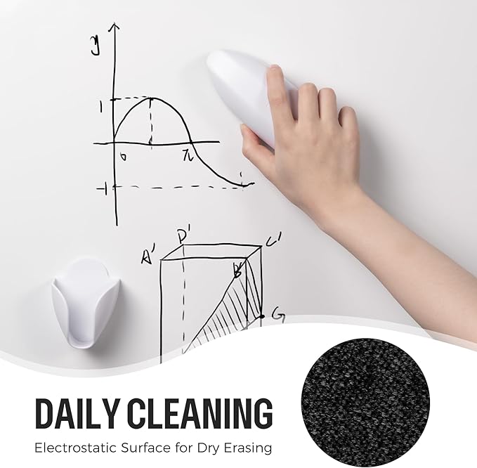 loukin Replaceable Dry Erase Eraser, Double-Sided Whiteboard Eraser - Image 3