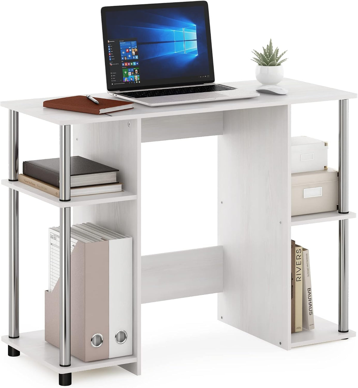 Furinno JAYA Desk, 38.4" Wide Gaming Desk, Computer Study Desk, Office D...