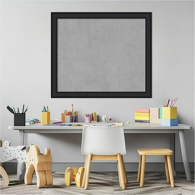 Amanti Art Black Framed Magnetic Board 23x27 Medium Vision Board - Image 5
