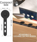 Nearockle Cable Management Under Desk, Adjustable Self-Adhesive Silicone Cable - Image 2