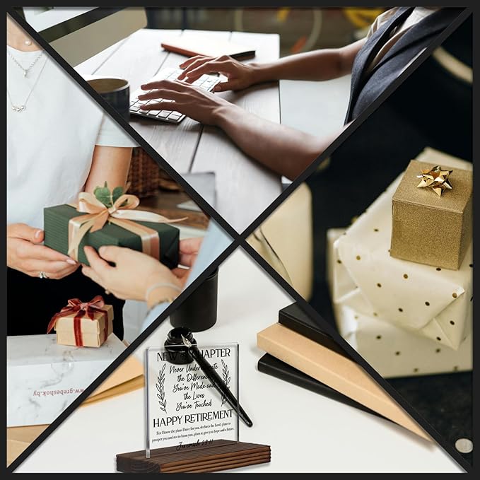 Happy Retirement Acrylic Desk Sign - Image 6