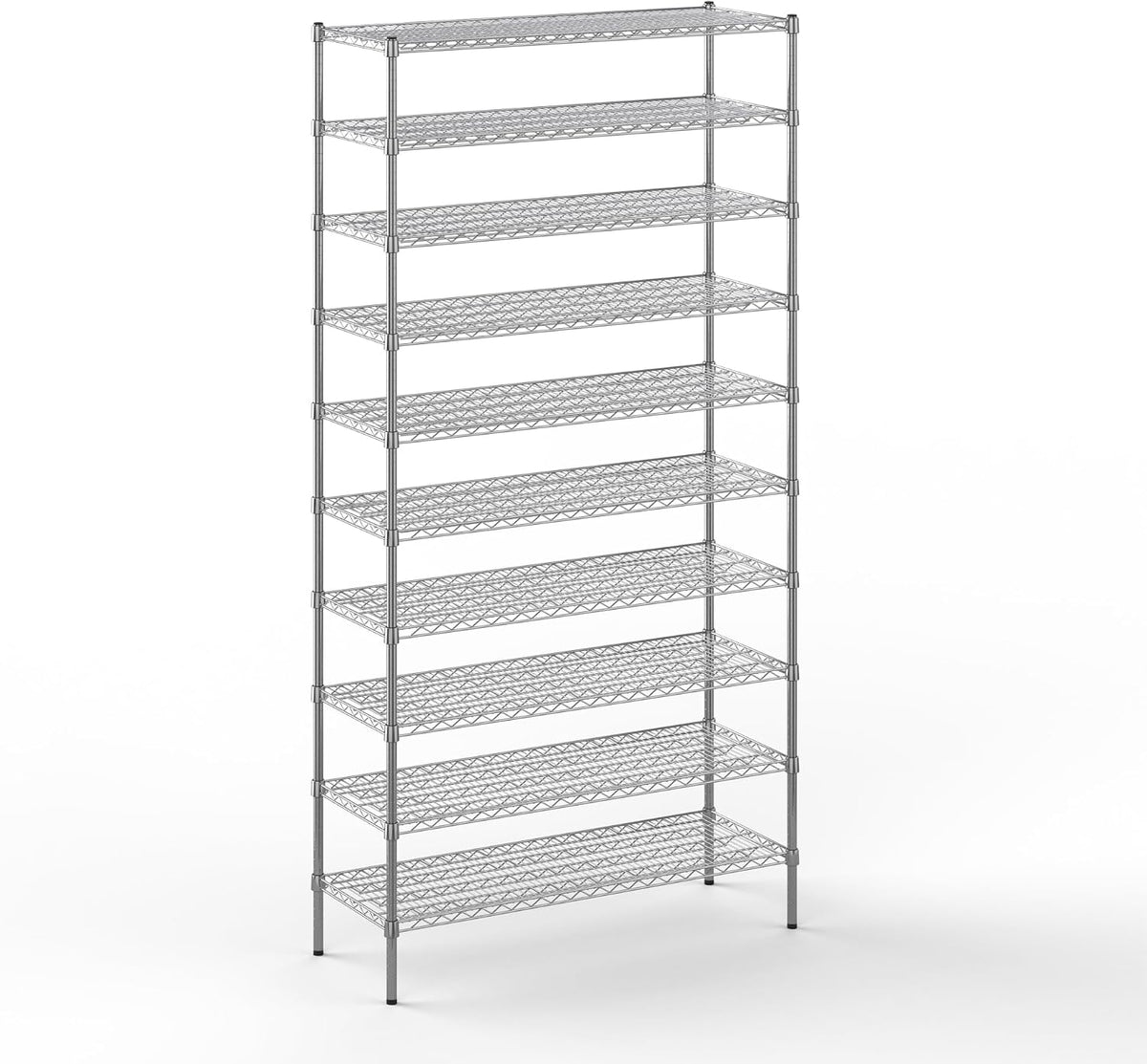 Regal Altair 18" Deep x 48" Wide x 96" Height Wire Shelving Kit | 10-Tier | NSF