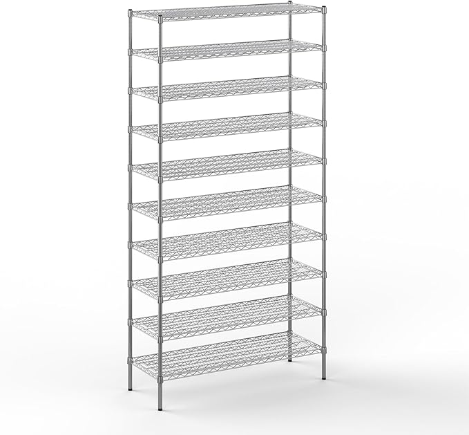 Regal Altair 18" Deep x 48" Wide x 96" Height Wire Shelving Kit | 10-Tier | NSF by Regal+Altair