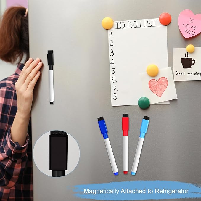 Kosiz 200 Pcs Magnetic Dry Erase Markers Fine Point Tip Whiteboard Markers - Image 4